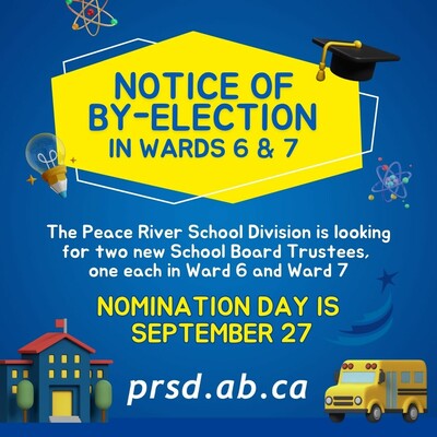 Peace River School Division By-Election in Ward 6 and 7