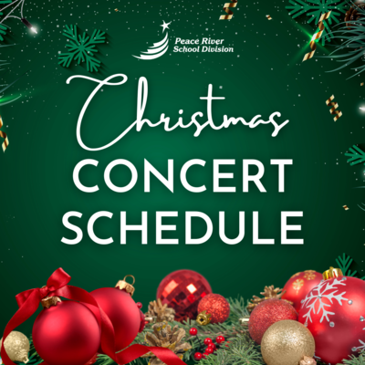 2022 Christmas Concert Schedule | Peace River School Division